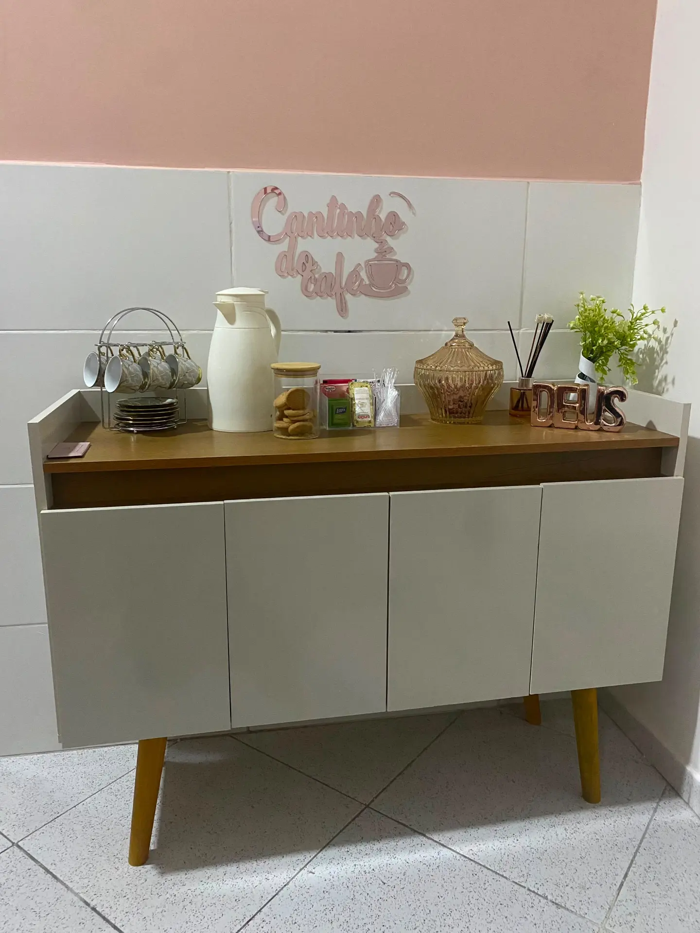 Cantinho do café da Clínica Lótus